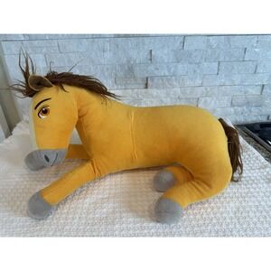 Dreamworks Spirit Untamed Large Big Brown Plush Horse Stuffed Animal Laying Down
